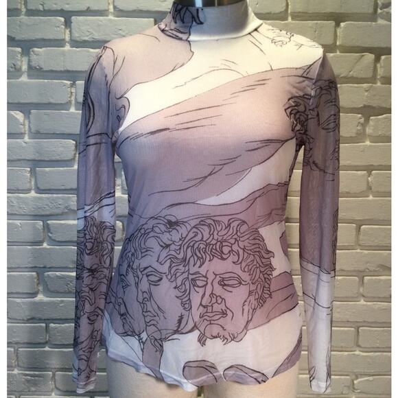 Stylewe Turtleneck Mesh top renaissance L - Picture 1 of 7